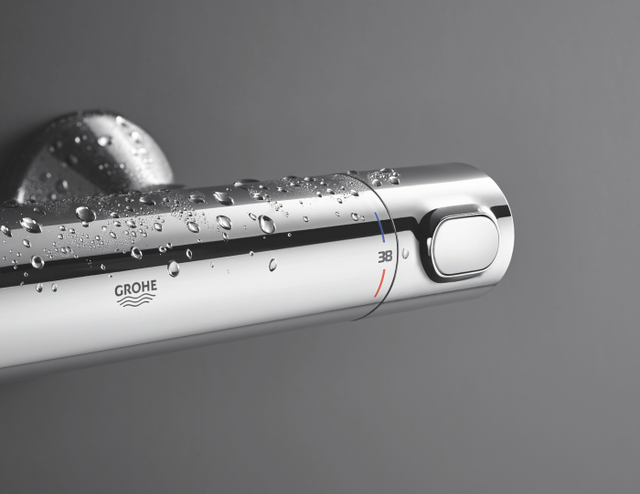 Baterie dus Grohe 34840000, 1 bar, 317 mm, 72 mm, 2 orificii instalare, 1/2 dimensiune racord furtun, Crom [16]