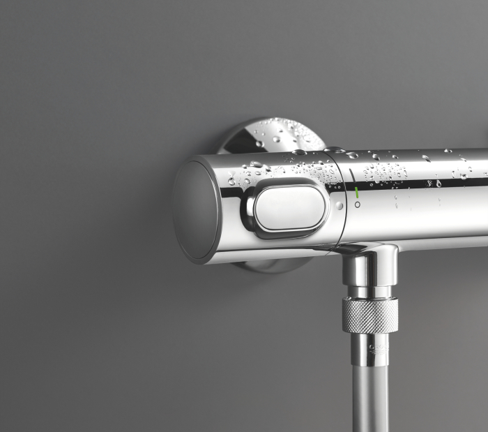Baterie dus Grohe 34840000, 1 bar, 317 mm, 72 mm, 2 orificii instalare, 1/2 dimensiune racord furtun, Crom [9]