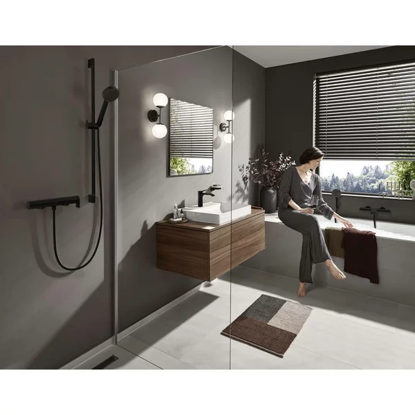 Baterie dus Hansgrohe Vivenis negru mat monocomanda [2]