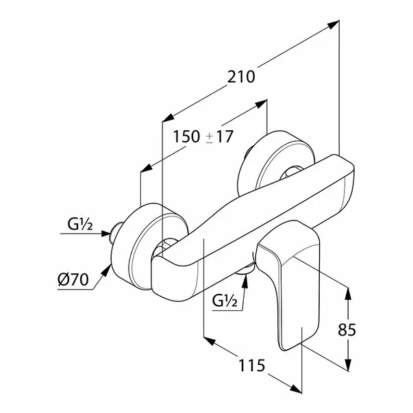 Baterie dus Kludi Ameo monocomanda [2]