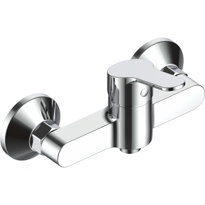 Baterie dus La Brocca NAPOLI P300C405, Monocomanda, Design slim, Economie de apa, Silentioasa, Usor de curatat si instalat, alama sanitara, Finisaj crom [1]