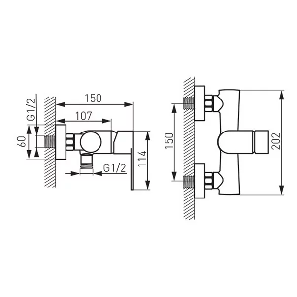 Baterie dus negru mat Ferro Algeo [2]
