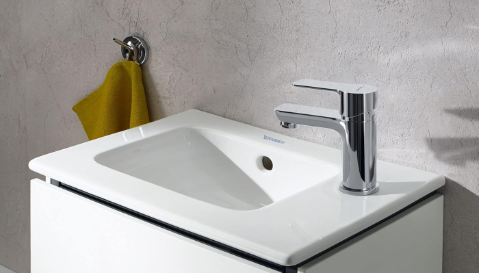 Baterie lavoar Duravit A11010002010, 35 mm, 5.5 l/min, 0.8 bar, 125 mm, 95 mm, 350 mm, 1 orificii instalare, Crom [6]