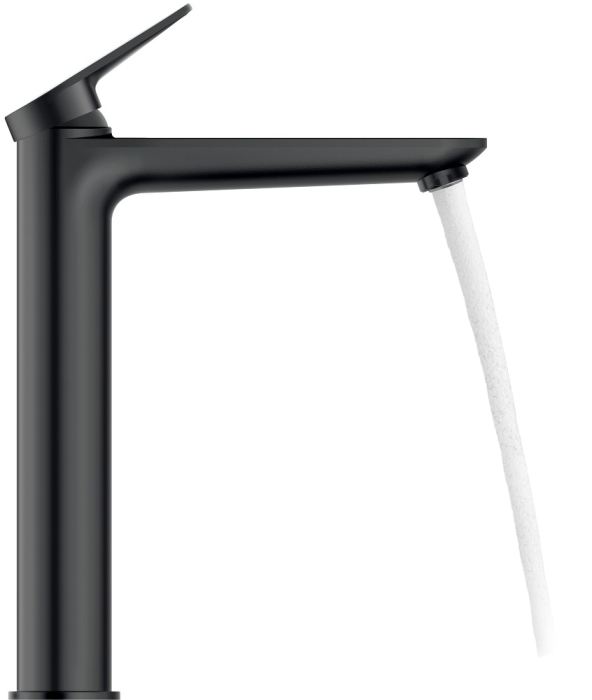 Baterie lavoar Duravit WA1040002046, Wave, tip comanda monocomanda, marime xl, tip instalare pe blat, negru [2]