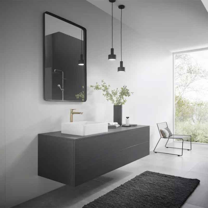 Baterie lavoar fără ventil, Hansgrohe, Talis E 240, bronz periat [2]