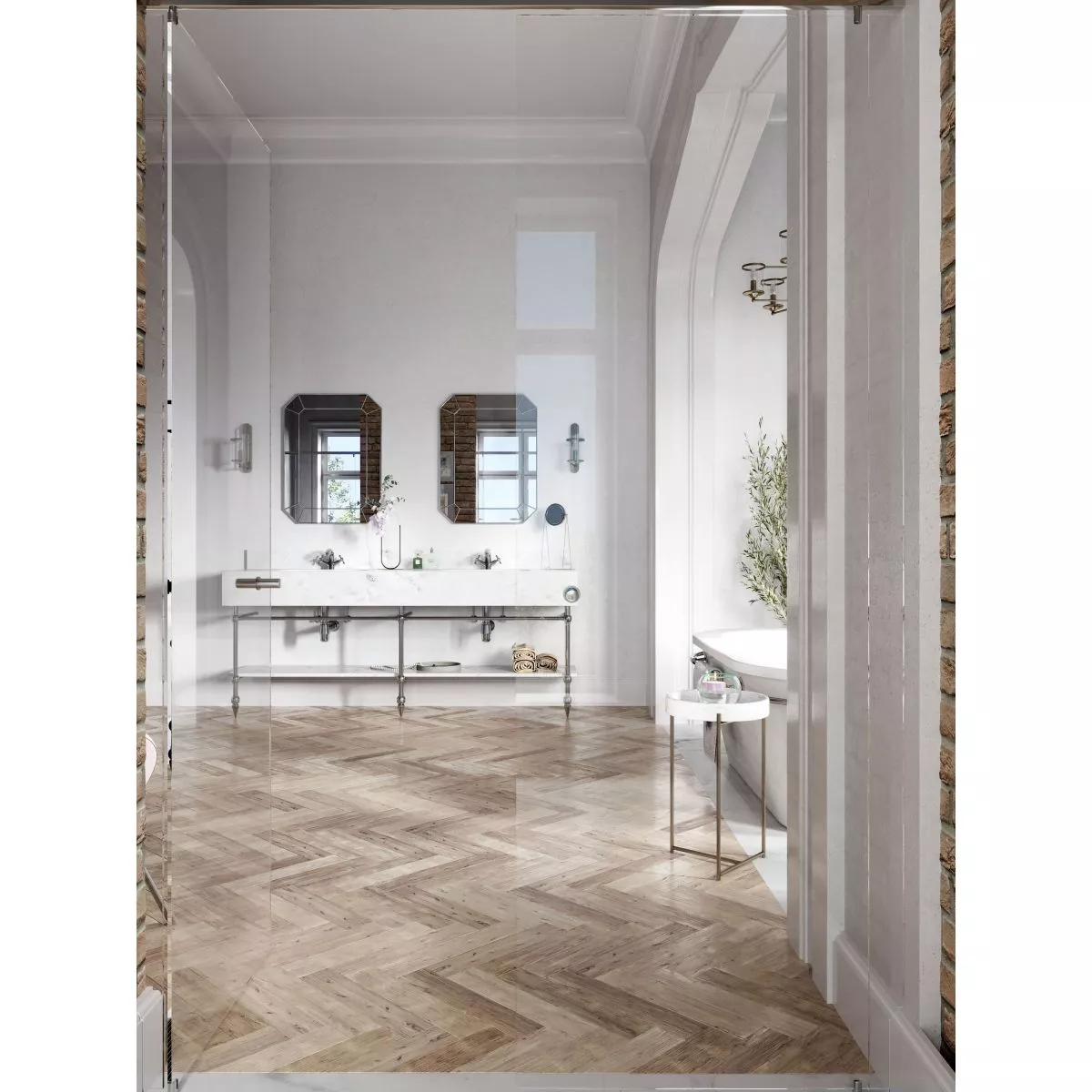 Baterie lavoar Fdesign Lacrima, S, 128 mm, crom, FD1-LRA-2-11 [6]