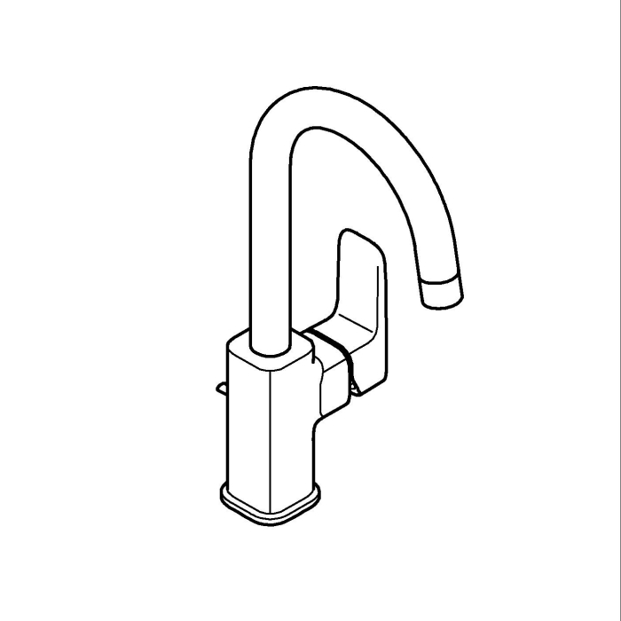 Baterie lavoar Grohe 1017670000, 28 mm, 5 l/min, 0.6 bar, 35 mm, 311 mm, 140 mm, 395 mm, 1 orificii instalare, Crom [6]