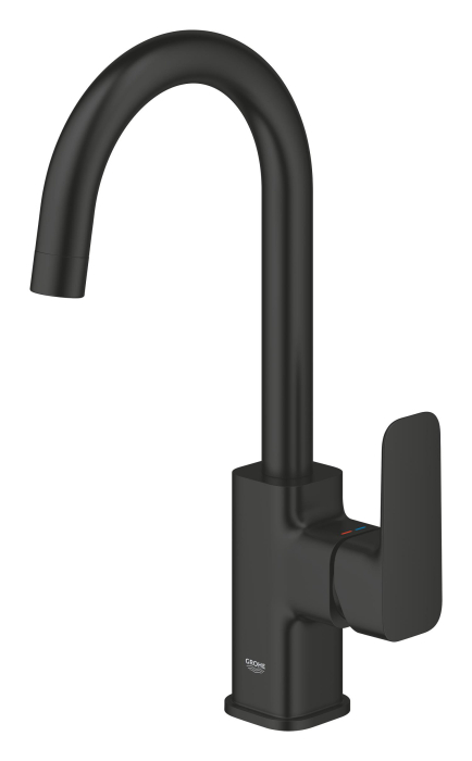 Baterie lavoar Grohe 1017712430, 28 mm, 5 l/min, 0.6 bar, 35 mm, 311 mm, 140 mm, 395 mm, 1 orificii instalare, Negru [4]