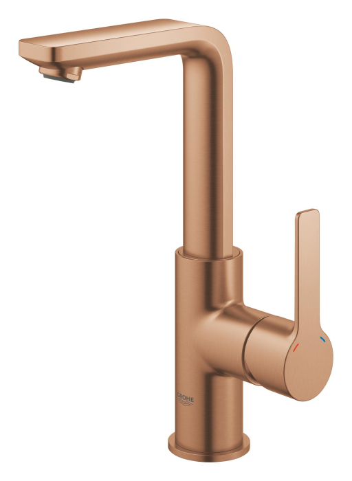 Baterie lavoar Grohe 23296DL1, Lineare, L, 252 mm, ventil, mat, cupru [4]