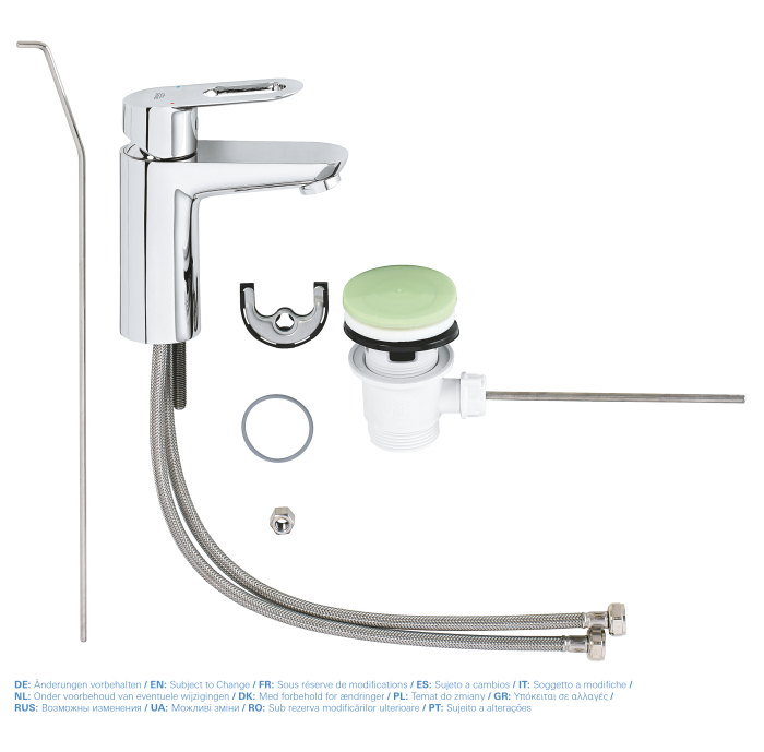 Baterie lavoar Grohe 23335000, 28 mm, 5.7 l/min, 1 bar, 35 mm, 150 mm, 91 mm, 1.24 kg, 395 mm, monocomanda, Crom [5]