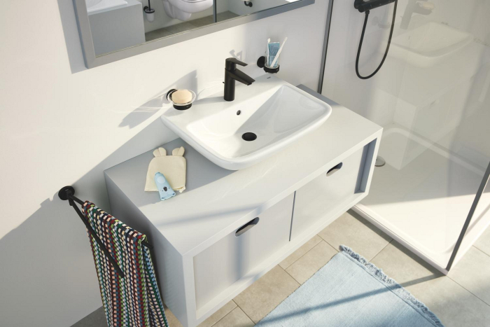 Baterie lavoar Grohe 234552432, 28 mm, 5.7 l/min, 0.6 bar, 35 mm, 192 mm, 121 mm, 365 mm, 1 orificii instalare, Negru [4]