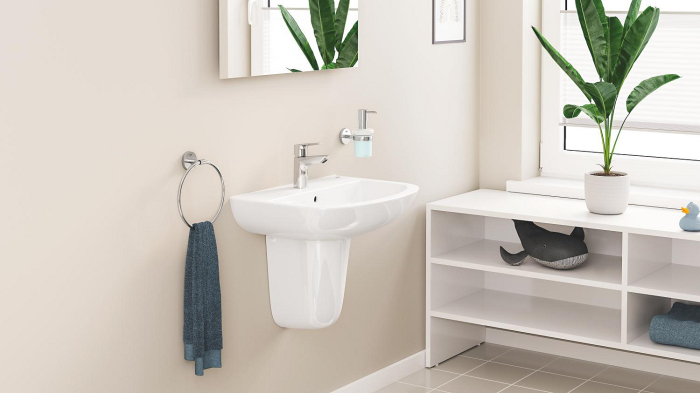 Baterie lavoar Grohe 24199001, 28 mm, 5.7 l/min, 0.8 bar, 35 mm, 147 mm, 93 mm, 395 mm, 1 orificii instalare, Crom [5]