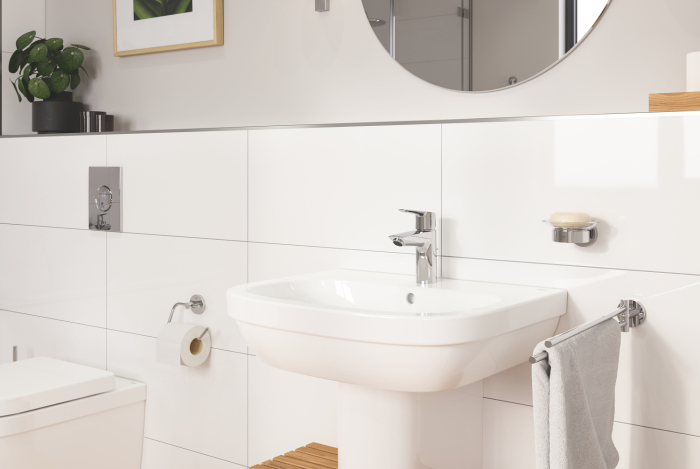 Baterie lavoar Grohe 24209002, 1 bar, 35 mm, 165 mm, 109 mm, 395 mm, 1 orificii instalare, 3/8 dimensiune racord, Crom [8]