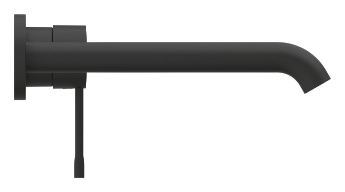 Baterie lavoar Grohe 29193KF1, Essence, pe perete, 230 mm, necesita valva, mat, negru [2]