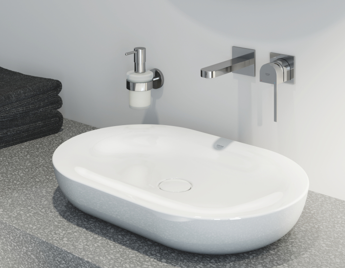 Baterie lavoar Grohe 29303003, 1 bar, 35 mm, 96 mm, 146 mm, 2 orificii instalare, 1/2 dimensiune racord, Crom [7]