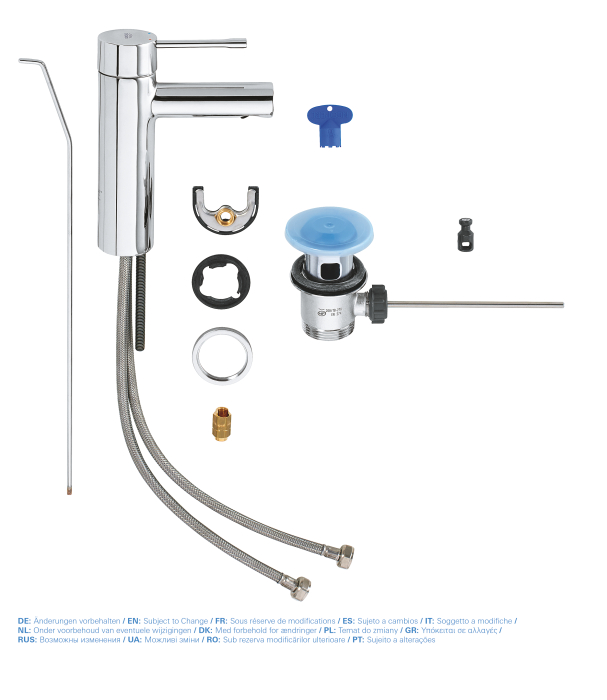 Baterie lavoar Grohe 32898001, 28 mm, 5.7 l/min, 1 bar, 35 mm, 174 mm, 94 mm, 1.41 kg, 360 mm, monocomanda, Crom [4]