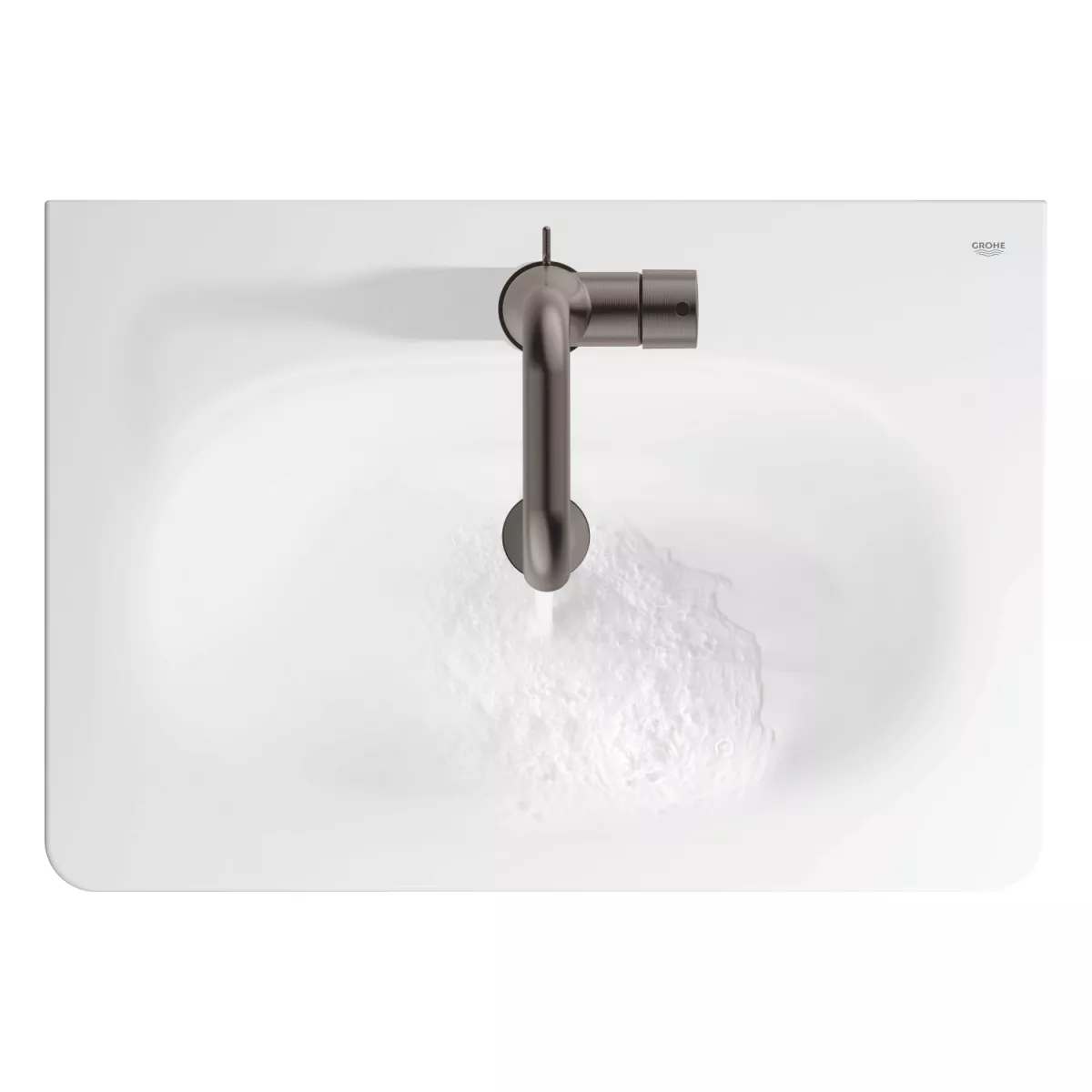 Baterie lavoar Grohe Essence 24174AL1, 3/8'', marimea L, ventil, mat, grafit [7]