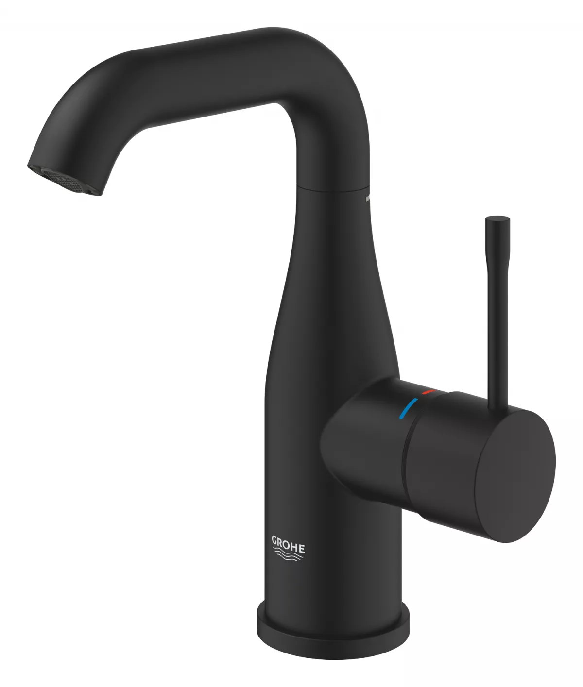 Baterie lavoar Grohe Essence, 3/8'', M, 193 mm, pivotanta, mat, negru, 24176KF1 [2]