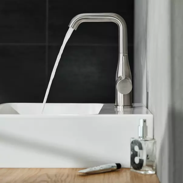 Baterie lavoar Grohe Essence L cu ventil Pop-Up antracit periat Hard Graphite [3]