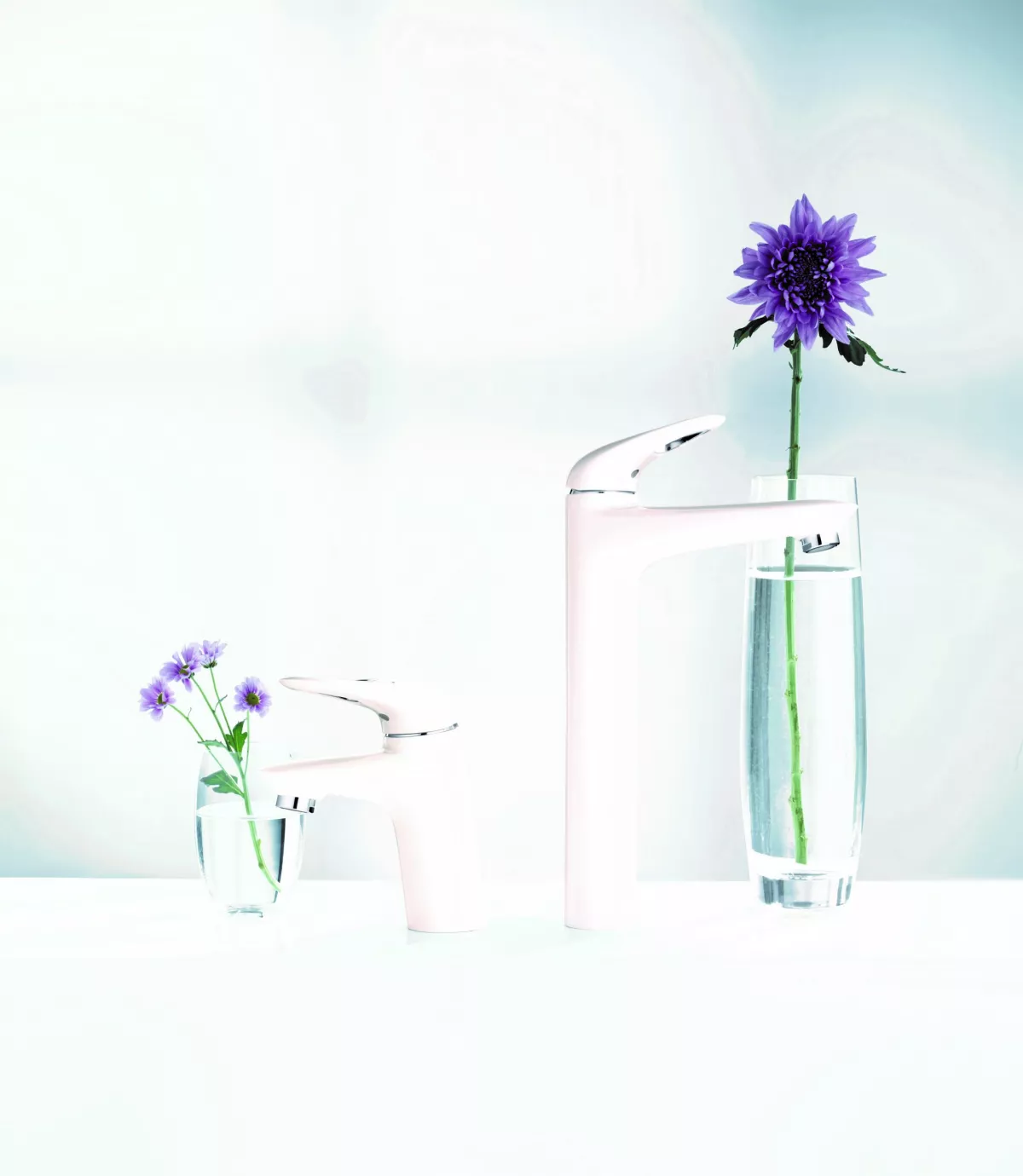 Baterie lavoar Grohe Eurostyle 33558LS3 marimea S, 3/8'', ventil cu tija, alb [5]