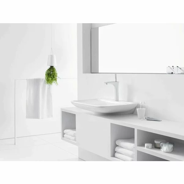 Baterie lavoar Hansgrohe PuraVida 200 alb - crom cu ventil Push-Open [4]