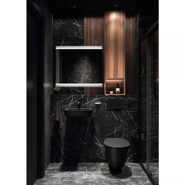 Baterie lavoar Ideal Standard Ceraline monocomanda finisaj negru mat [9]