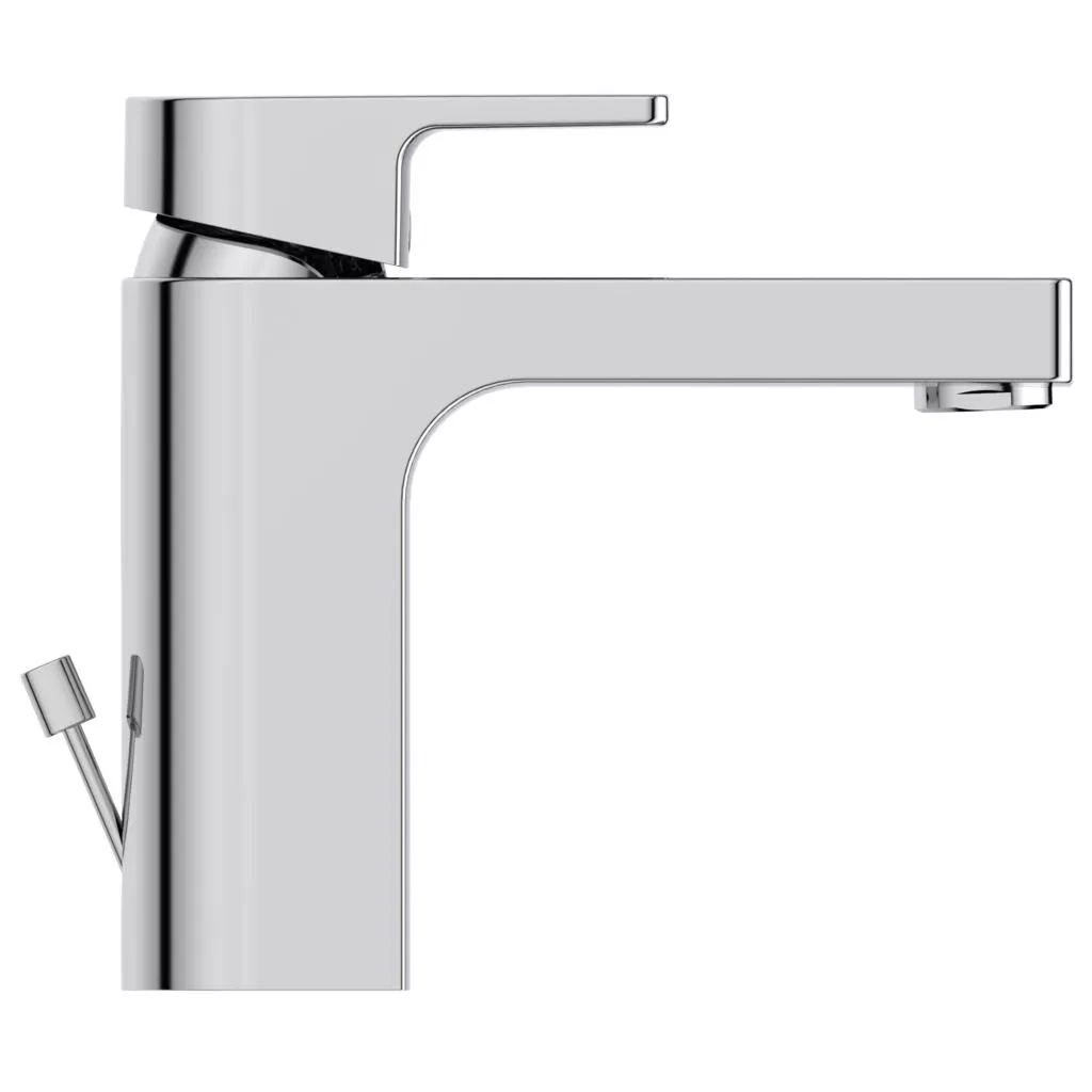 Baterie lavoar Ideal Standard Edge A7104AA, 3/8'', marimea M, monocomanda, cartus ceramic, evacuare cu tija, crom [2]