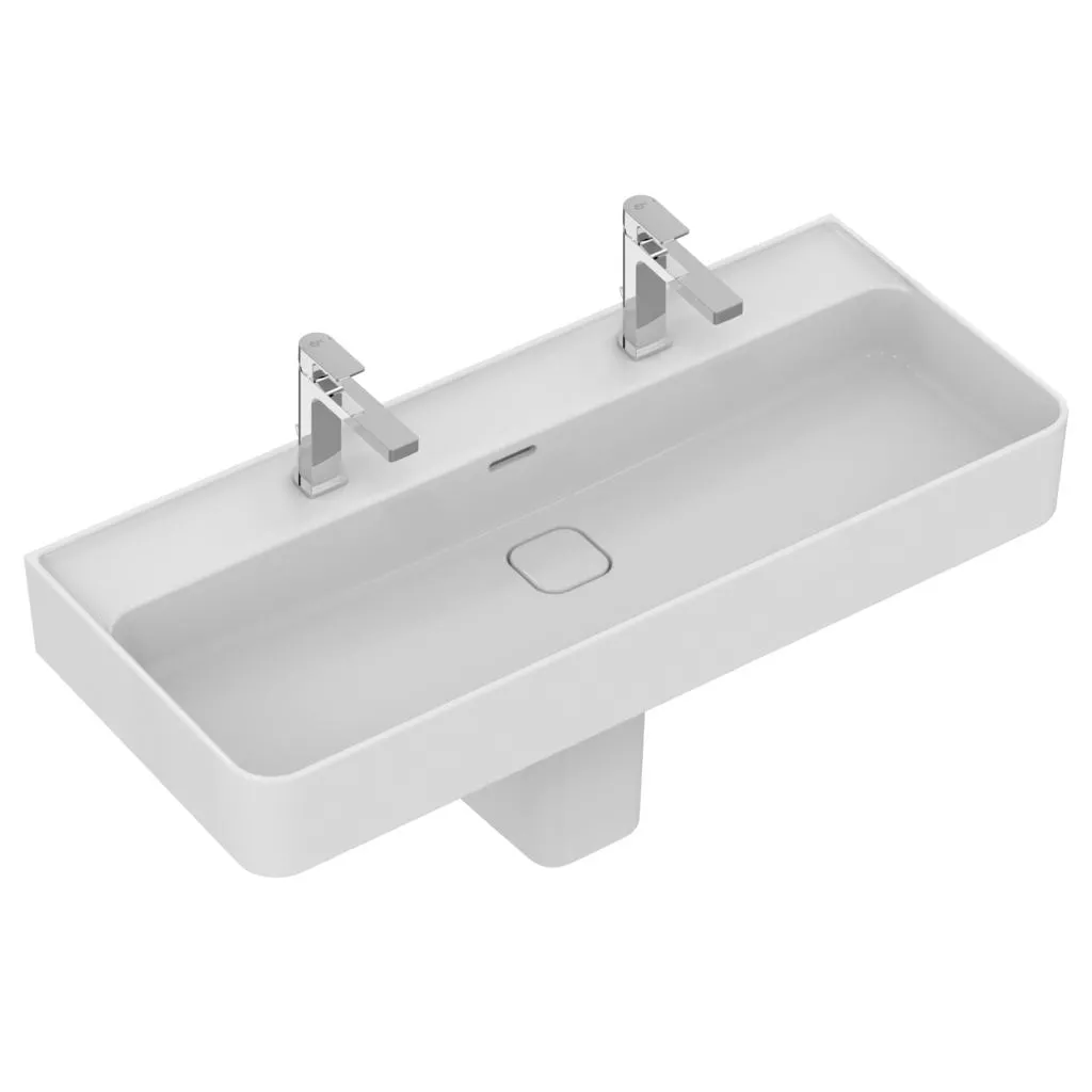 Baterie lavoar Ideal Standard Edge A7109AA, 3/8'', marimea L, monocomanda, cartus ceramic, evacuare cu tija, crom [5]