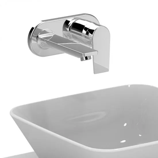 Baterie lavoar Ideal Standard Tesi A6578AA, 1/2'', montare pe perete, L 17.3 cm, monocomanda, cartus ceramic, necesita set fixare, crom [3]