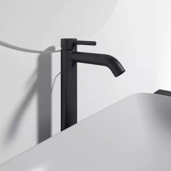 Baterie lavoar inalta Ideal Standard Ceraline cu ventil metalic Pop-Up negru mat [3]