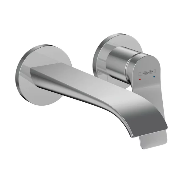 Baterie lavoar incastrata Hansgrohe Vivenis cu pipa 19.2 cm crom lucios fara corp ingropat [1]