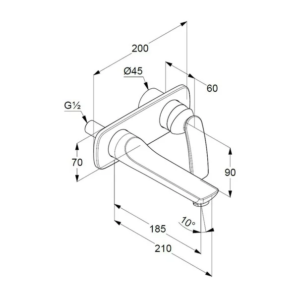 Baterie lavoar incastrata Kludi Balance crom lucios [2]