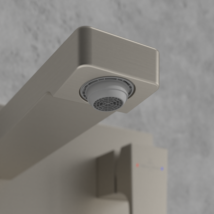 Baterie lavoar incastrata Villeroy&Boch Architectura Square nichel periat fara corp ingropat [8]