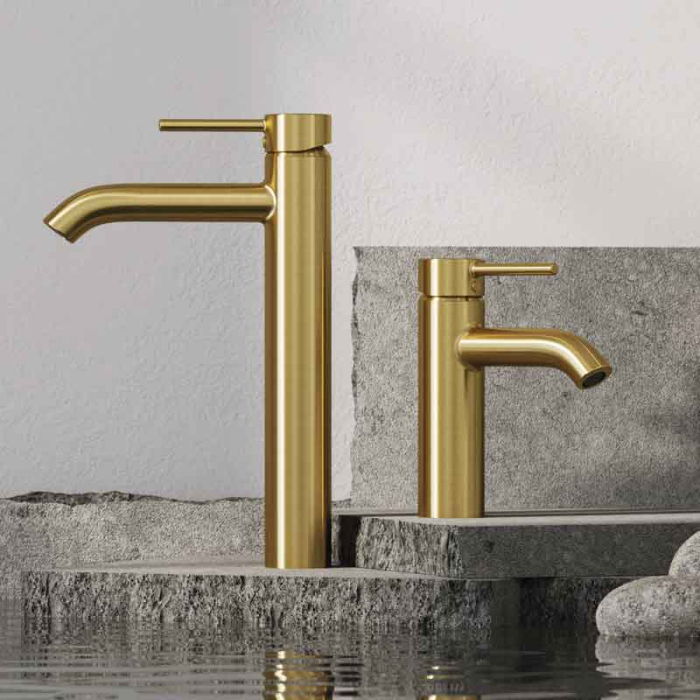 Baterie lavoar, Kludi, Bozz 240, auriu periat [3]