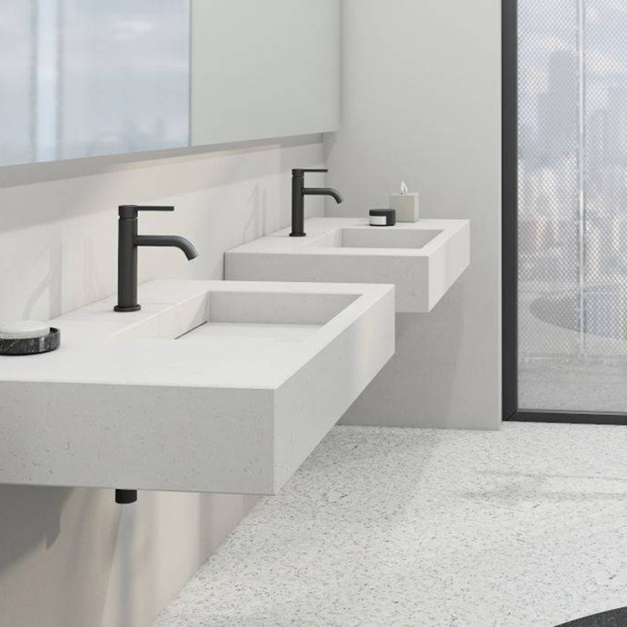 Baterie lavoar, Kludi, Nova Fonte Pura, negru mat [2]