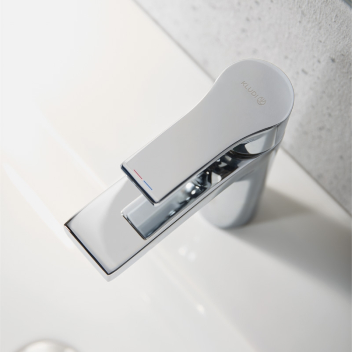 Baterie lavoar, Kludi, Zenta SL 100, cu ventil Push-Open, crom [5]