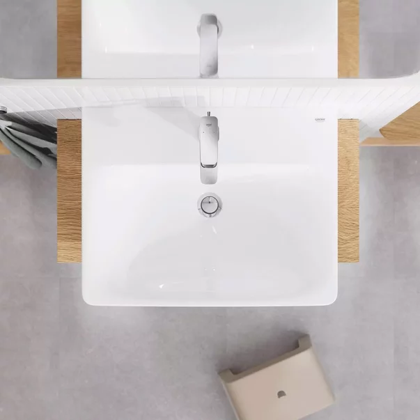 Baterie lavoar monocomanda Grohe Cubeo M cu ventil Pop-Up crom lucios [3]