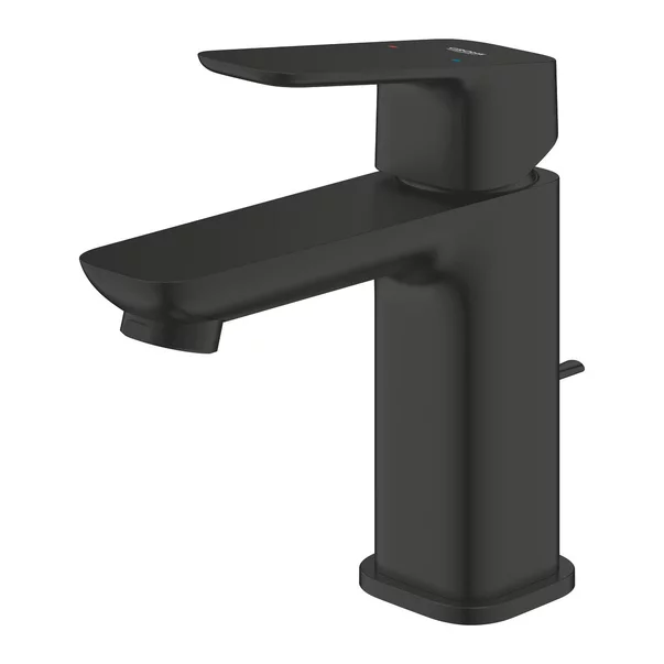 Baterie lavoar monocomanda Grohe Cubeo S cu ventil Pop-Up negru mat [5]