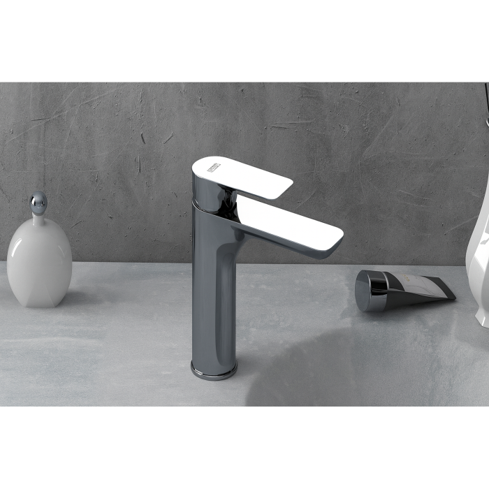 Baterie lavoar Remer Rubinetterie Infinity I11, monocomanda, cartus ceramic, aerator, aspect minimalist, alama sanitara [4]