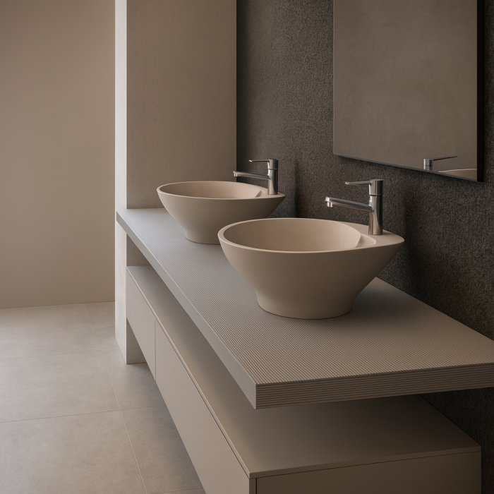 Baterie lavoar Remer Rubinetterie Tempor TE18M, mixer apa, cromat, flux constant de apa, alama cromata [2]