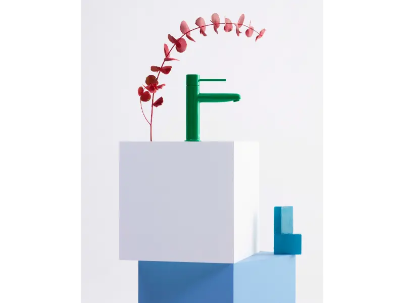 Baterie lavoar Roca A5A323FP20, 28 mm, 5 l/min, 0.5 bar, 35 mm, 175 mm, 115 mm, 380 mm, 1 orificii instalare, Verde [3]