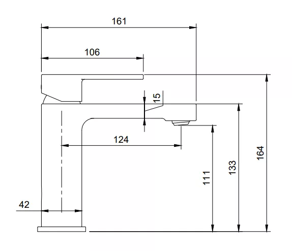 Baterie lavoar Villeroy and Boch Architectura, M, 164 mm, crom, TVW10300400161 [11]