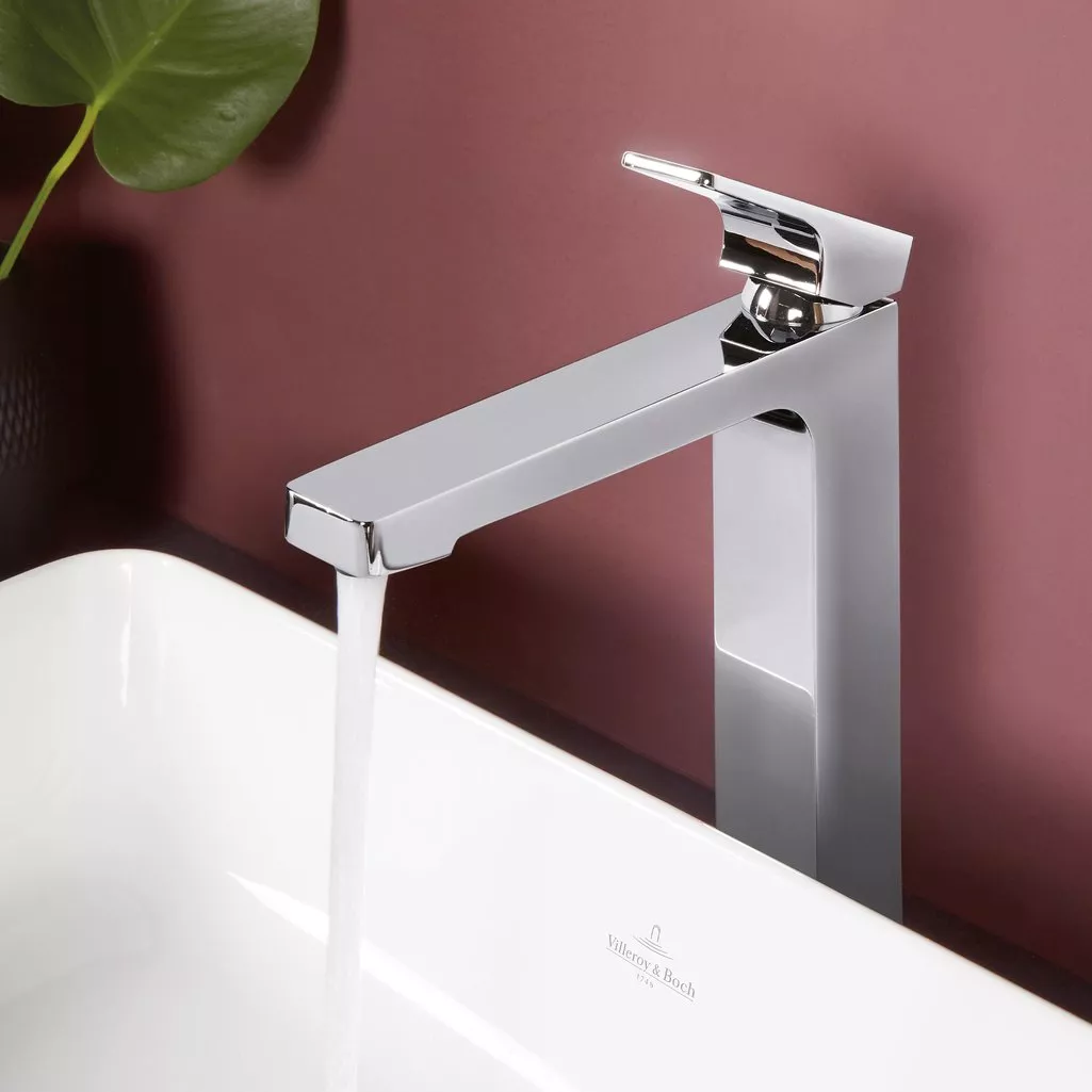 Baterie lavoar Villeroy and Boch Architectura, XL, 306 mm, ventil, crom, TVW12500200061 [12]