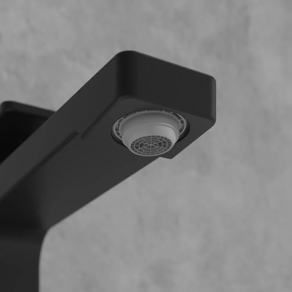 Baterie lavoar Villeroy and Boch Architectura, XL, 306 mm, ventil, mat, negru, TVW125002000K5 [10]