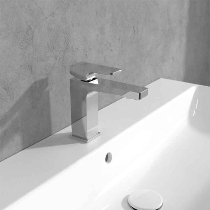 Baterie lavoar Villeroy & Boch, Architectura Square, fără ventil, crom [2]