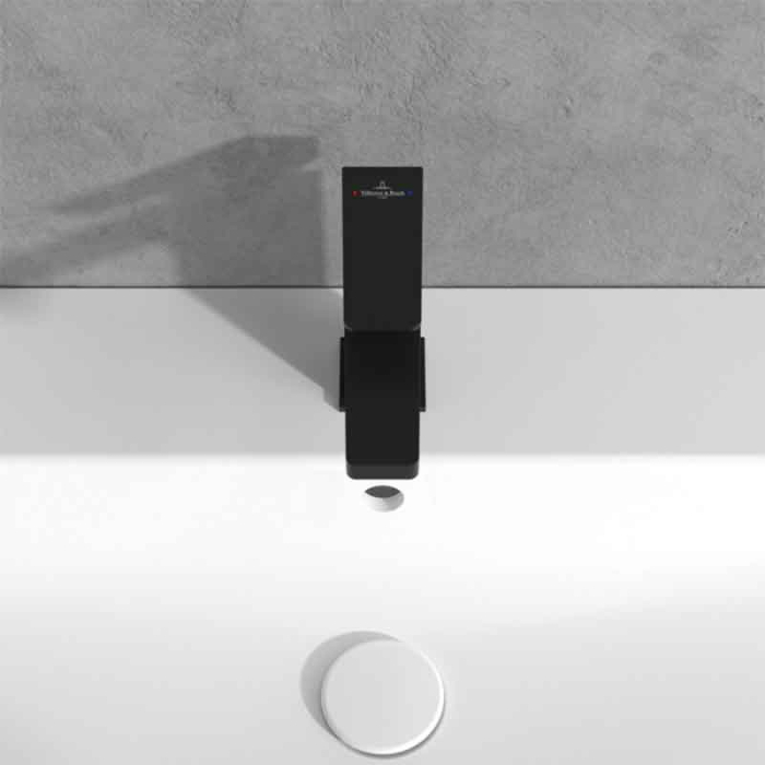 Baterie lavoar Villeroy & Boch, Architectura Square, fără ventil, negru mat [5]