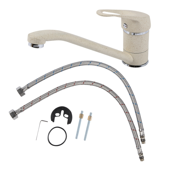 Baterie monocomanda pipa mobila 226mm bej [2]