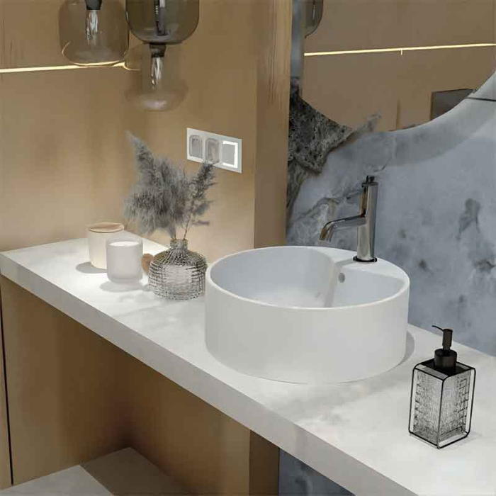 Baterie pentru lavoar LaVita, Verdi 100, fără ventil, crom [2]