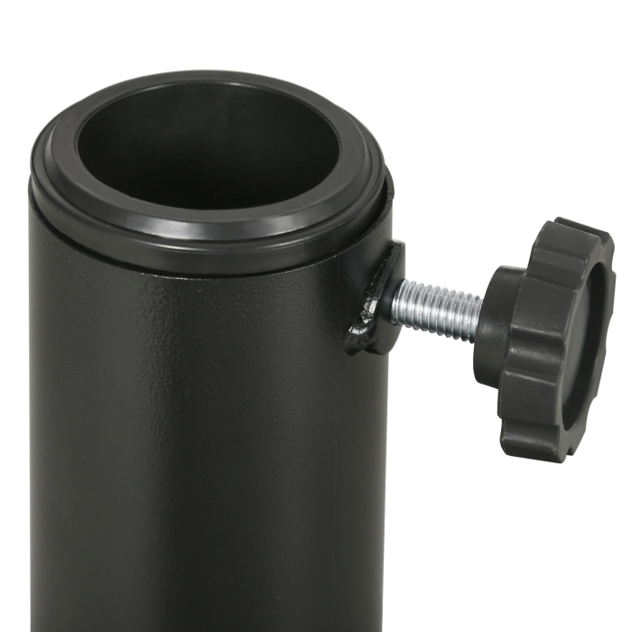  Baza de umbrela de gradina  rotunda cu efect de ratan ø45cm, baza cu greutate de 9,5 kg, negru [8]