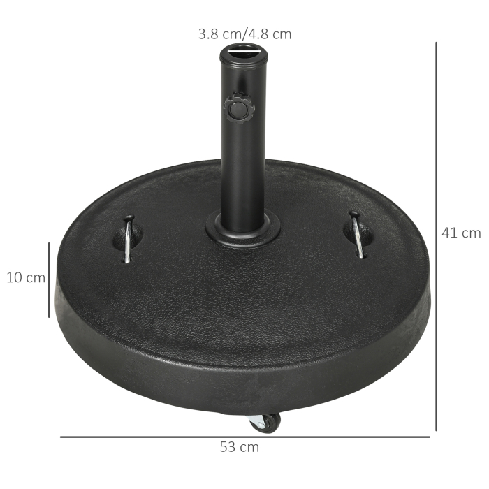  Baza pentru Umbrela de 23.5kg con 2 Manivele si Roti [3]